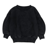 Emblem Sweatshirt-Black Wash
