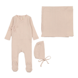 Fine Pointelle Layette Set - Petal
