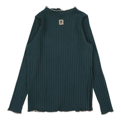 Contrast Funnel Neck-Green