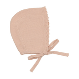 Knit Collar Ruffle Bonnet