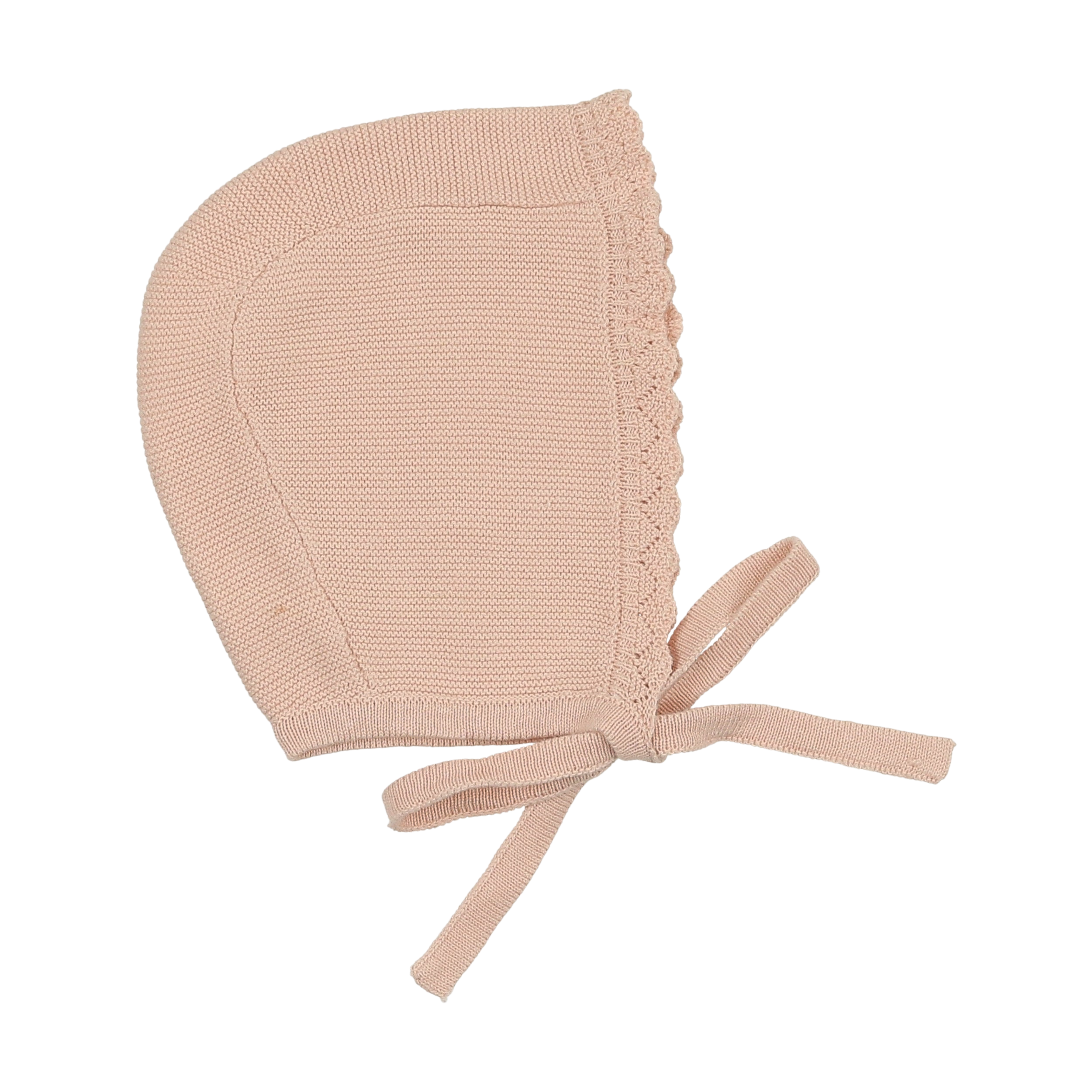 Knit Collar Ruffle Bonnet