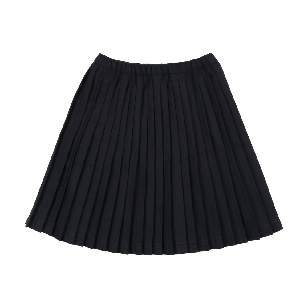 Knife Pleated Skirt -Navy