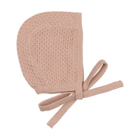 Knit Pointelle Bonnet