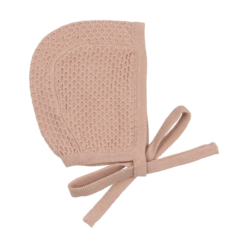 Knit Pointelle Bonnet