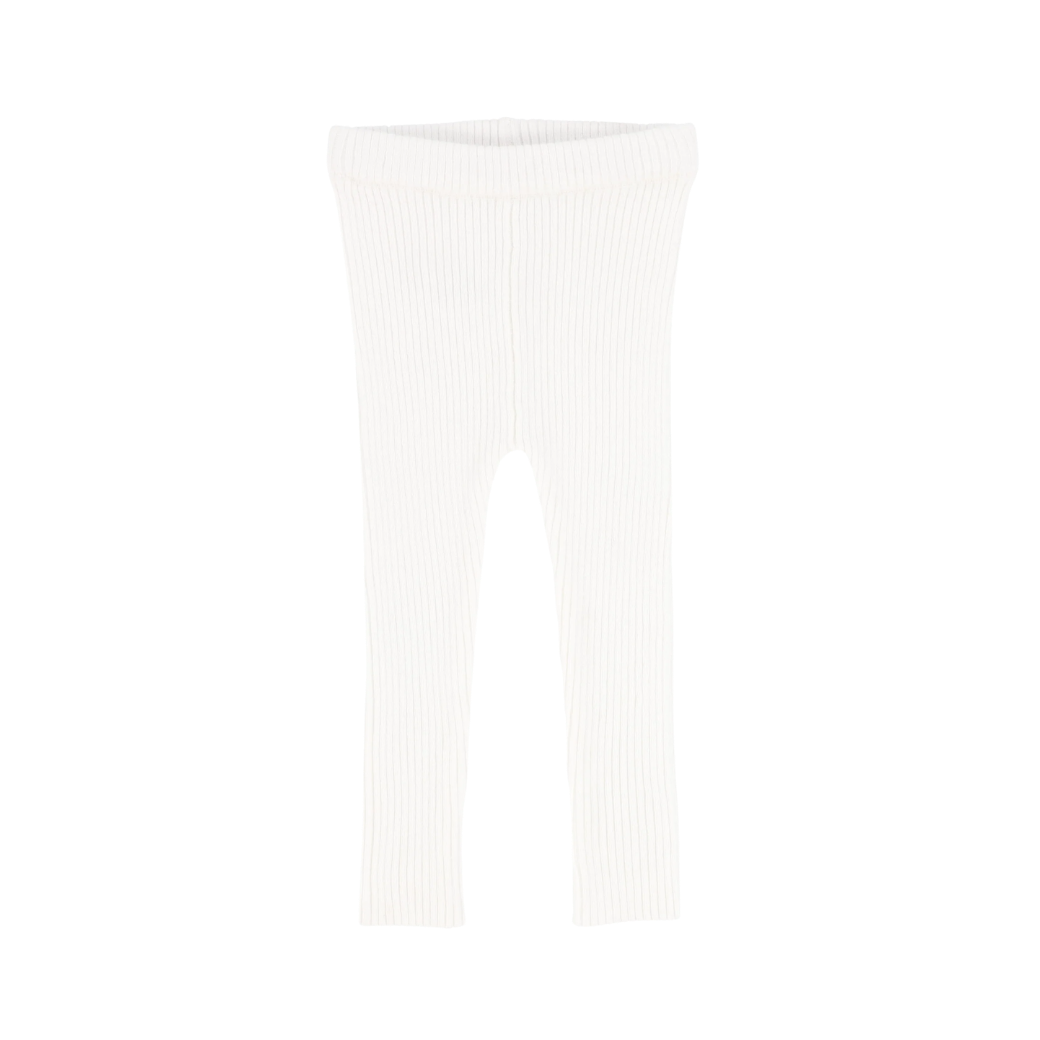 Knit Leggings - White