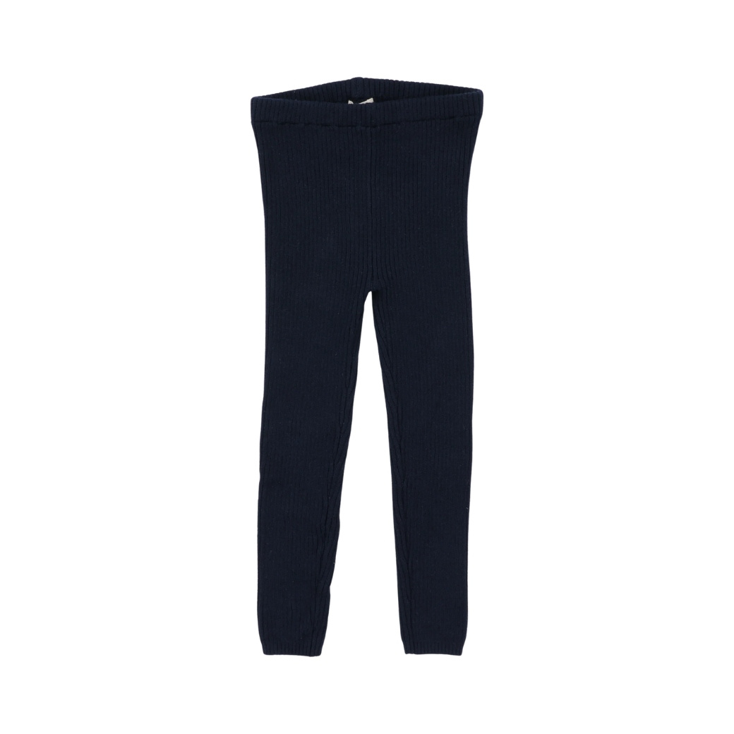 Knit Leggings - Navy