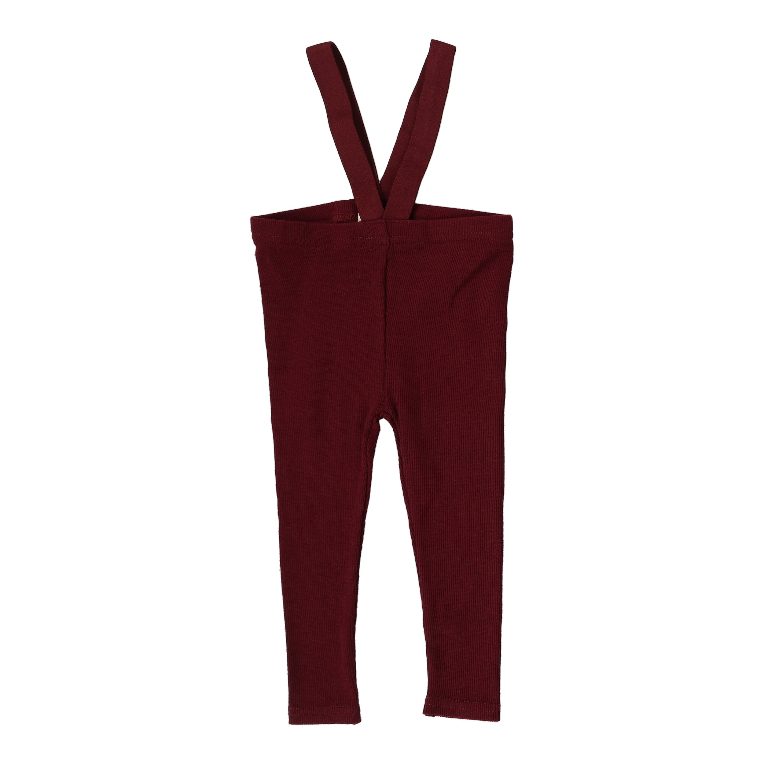 Suspender Leggings-Wine