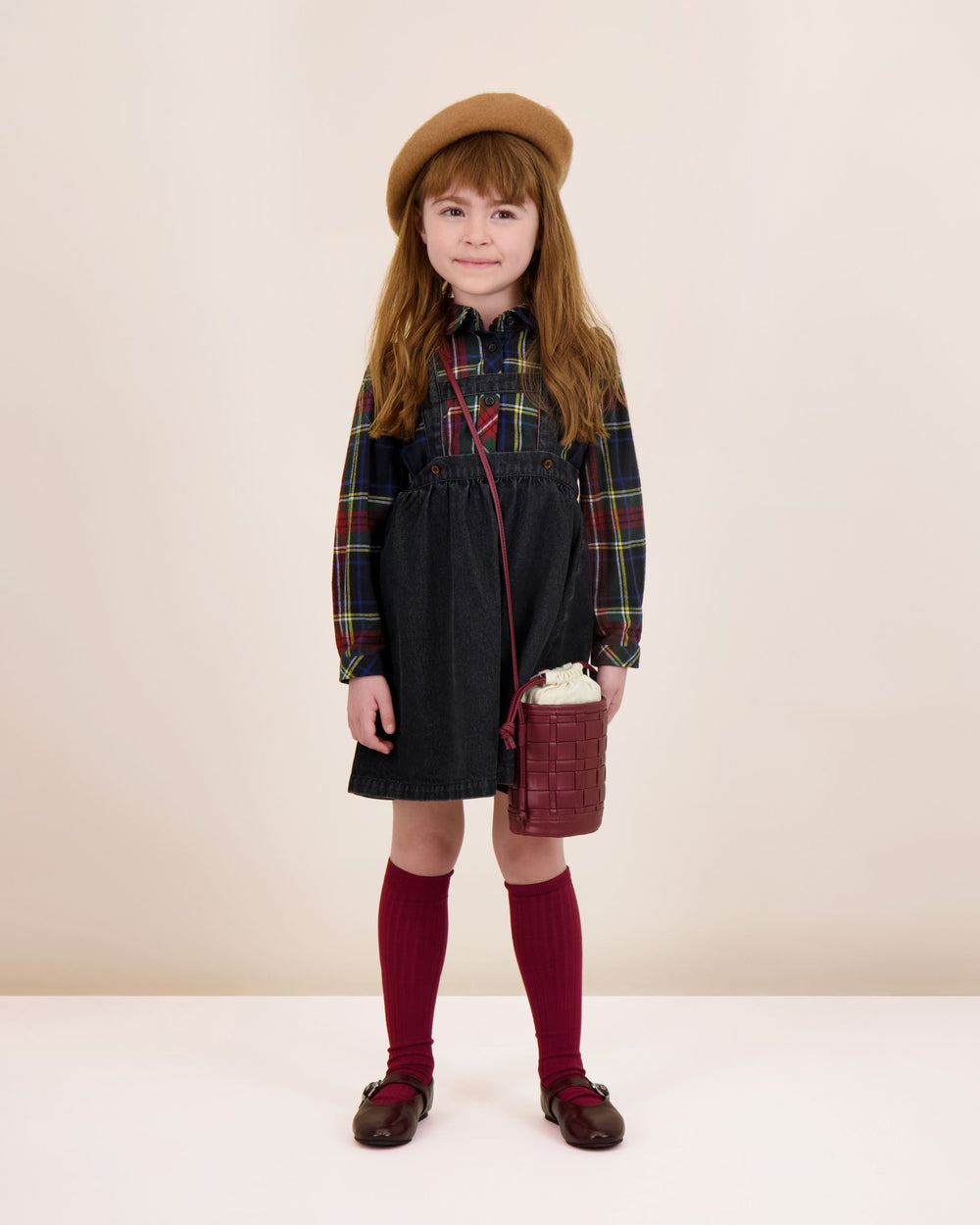 Plaid Girls Blouse-Plaid