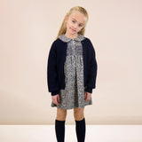 Daisy Floral Dress-Dusty Blue