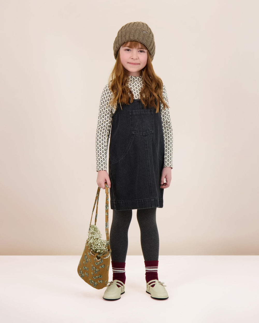 Printed Mockneck-Ecru Multi
