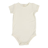 Bamboo ss onesie - Cream