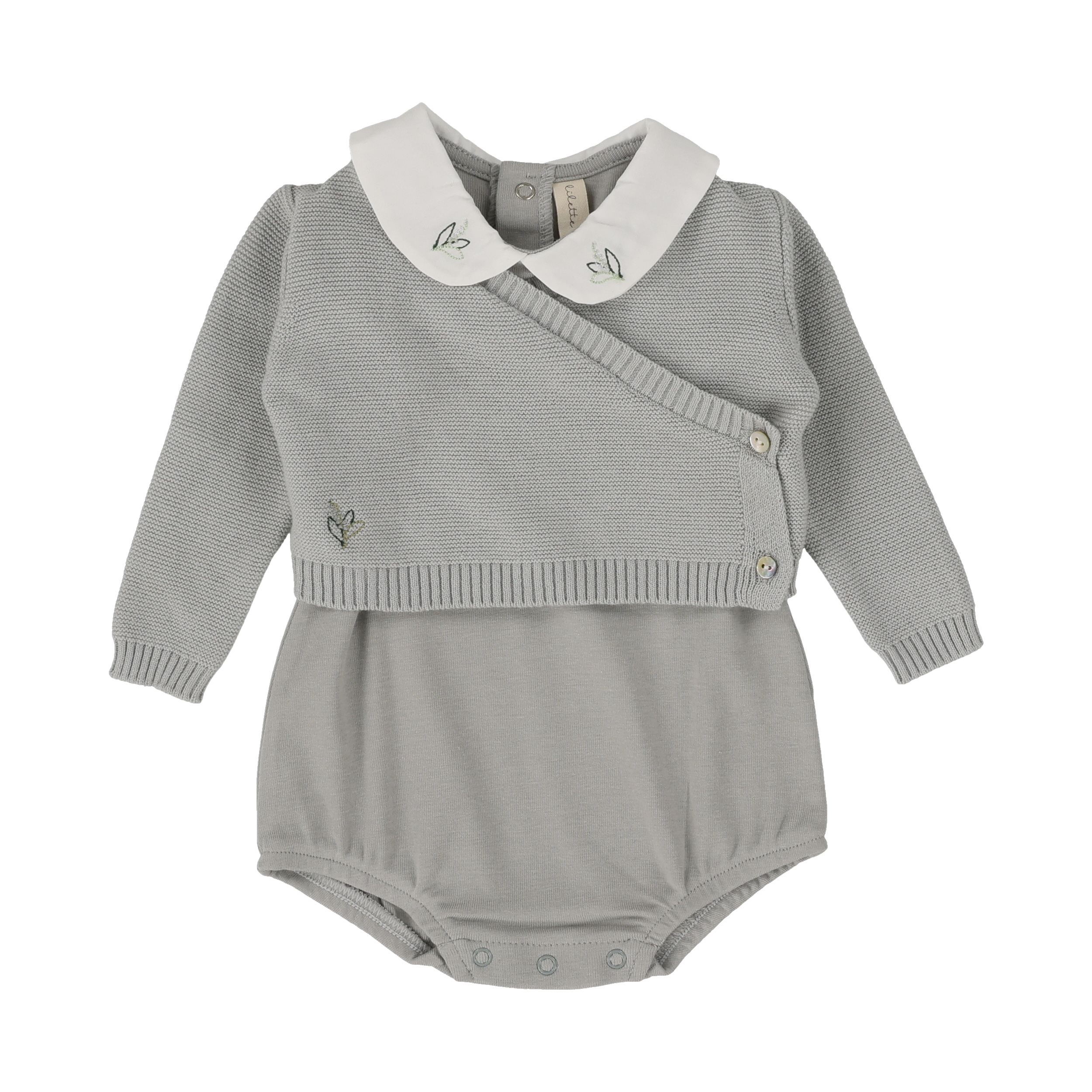 Knit Wrap Onesie Set