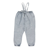 Bubble Suspender Pants - Blue Wash