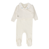 Knit Wrap Sleeveless Footie Set