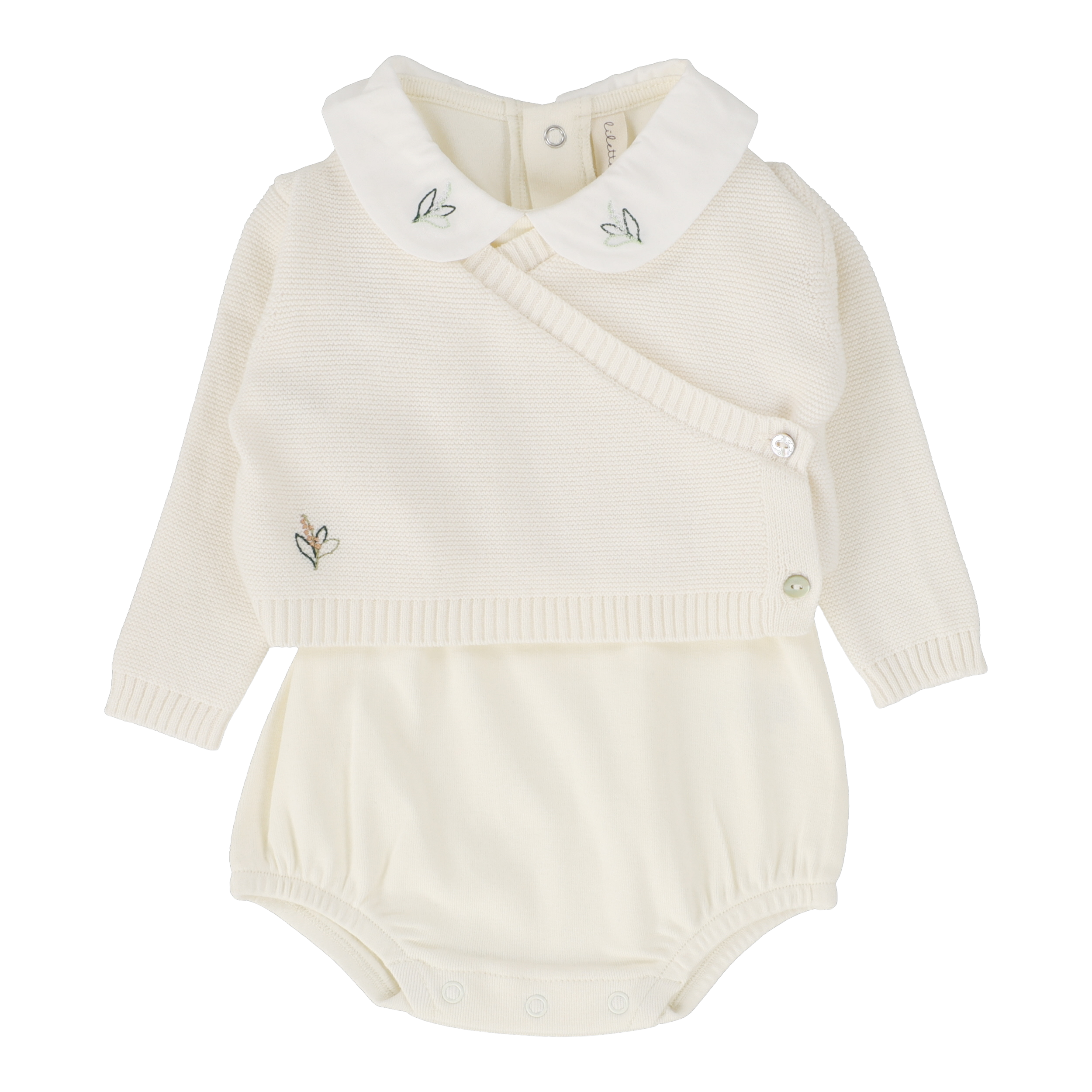 Knit Wrap Onesie Set