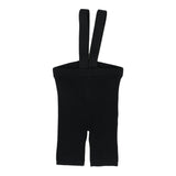 Knit Suspender Shorts - Black