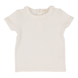 Ruffle tee - Winter White