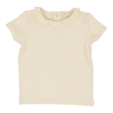 Ruffle tee - Cream