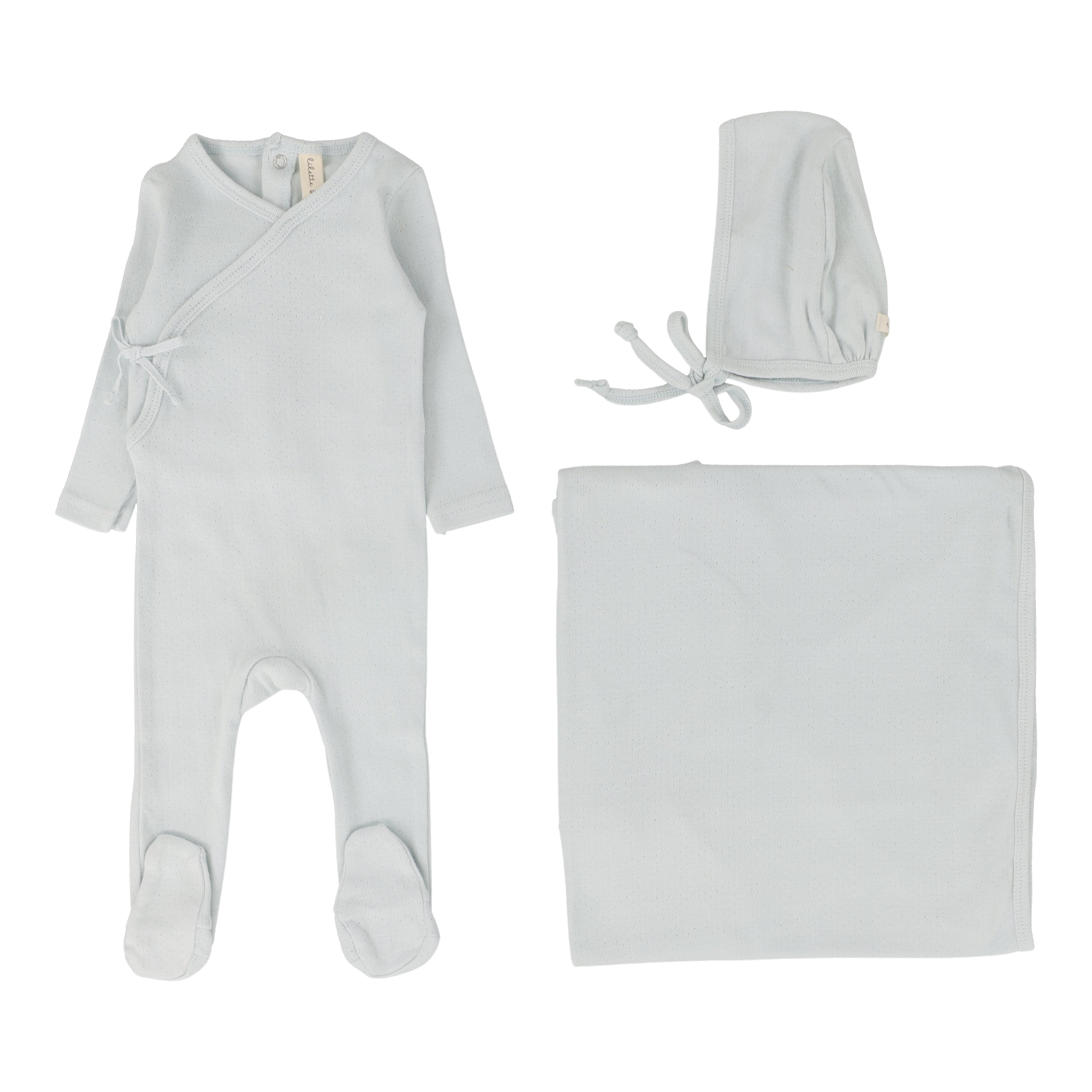 Pinpoint Wrapover Layette Set