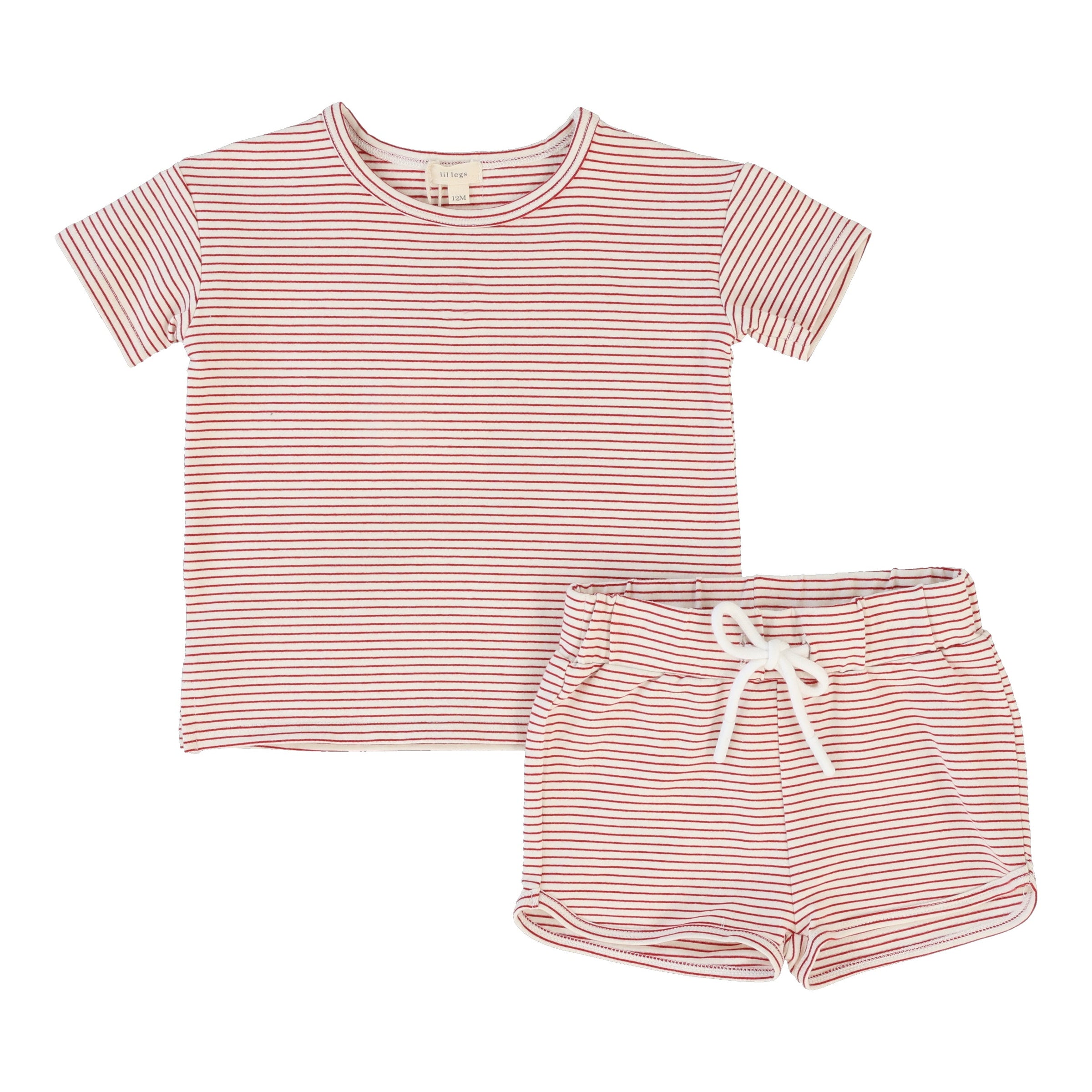Lil Legs Pinstripe Footie & Bonnet - Pink Lil Legs Pinstripe Footie & Bonnet - Pink