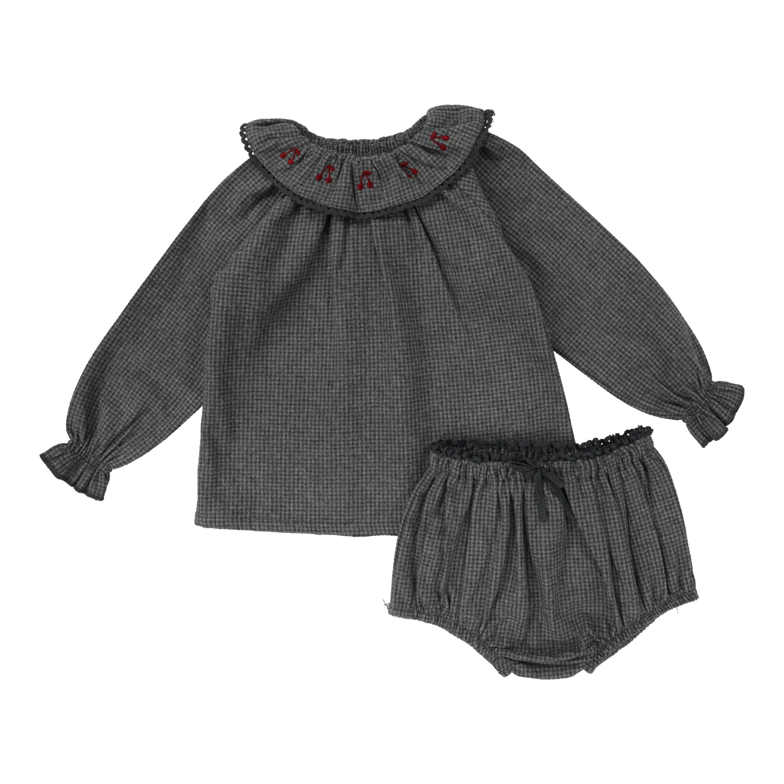 Lil Legs Toddler Girls Set - Grey Houndstooth Lil Legs Toddler Girls Set - Grey Houndstooth