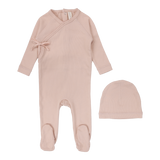 Brushed Cotton Wrapover Footie Set