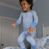 Striped Lounge Set-Frsh Blu Stripe