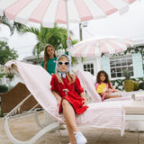 Boating Crew Dress 3/4-Red