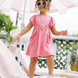 Boating Crew Dress SS-Fresh Pink