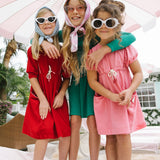 Boating Crew Long Sleeve Tee-Electric Green