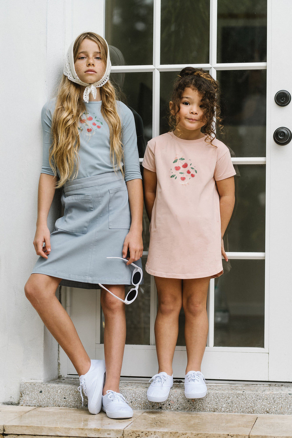 Common Folk Twill Skirt-Blue