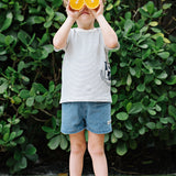 Denim City Boys Tee-Blue Stripe