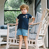 Denim City Shorts-Mid Blue Wash