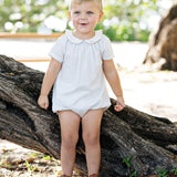 Mountain Meadow Boys Bubble Romper-Clear Blue