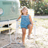 Denim Capsule Toddler Girl Set-Blue Tencel