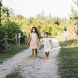 Sunny Blossoms Flutter Dress-Bud Pink