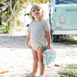 Puff Sleeve Toddler Set-Primary Floral