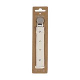 Bitsy floral pacifier clip-cream/blue