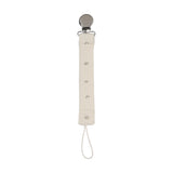 Bitsy floral pacifier clip-cream/oat
