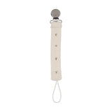 Bitsy floral pacifier clip-cream/pink