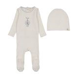 Bicycle footie set-cream