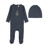 Bicycle footie set-off navy