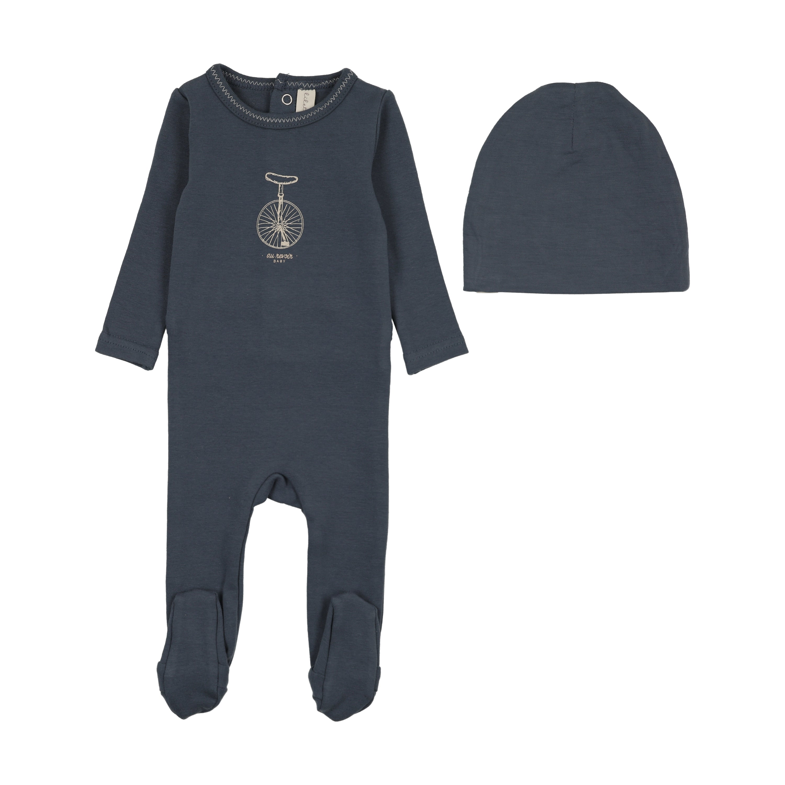 Bicycle footie set-off navy