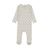 Marigold footie-cream/blue