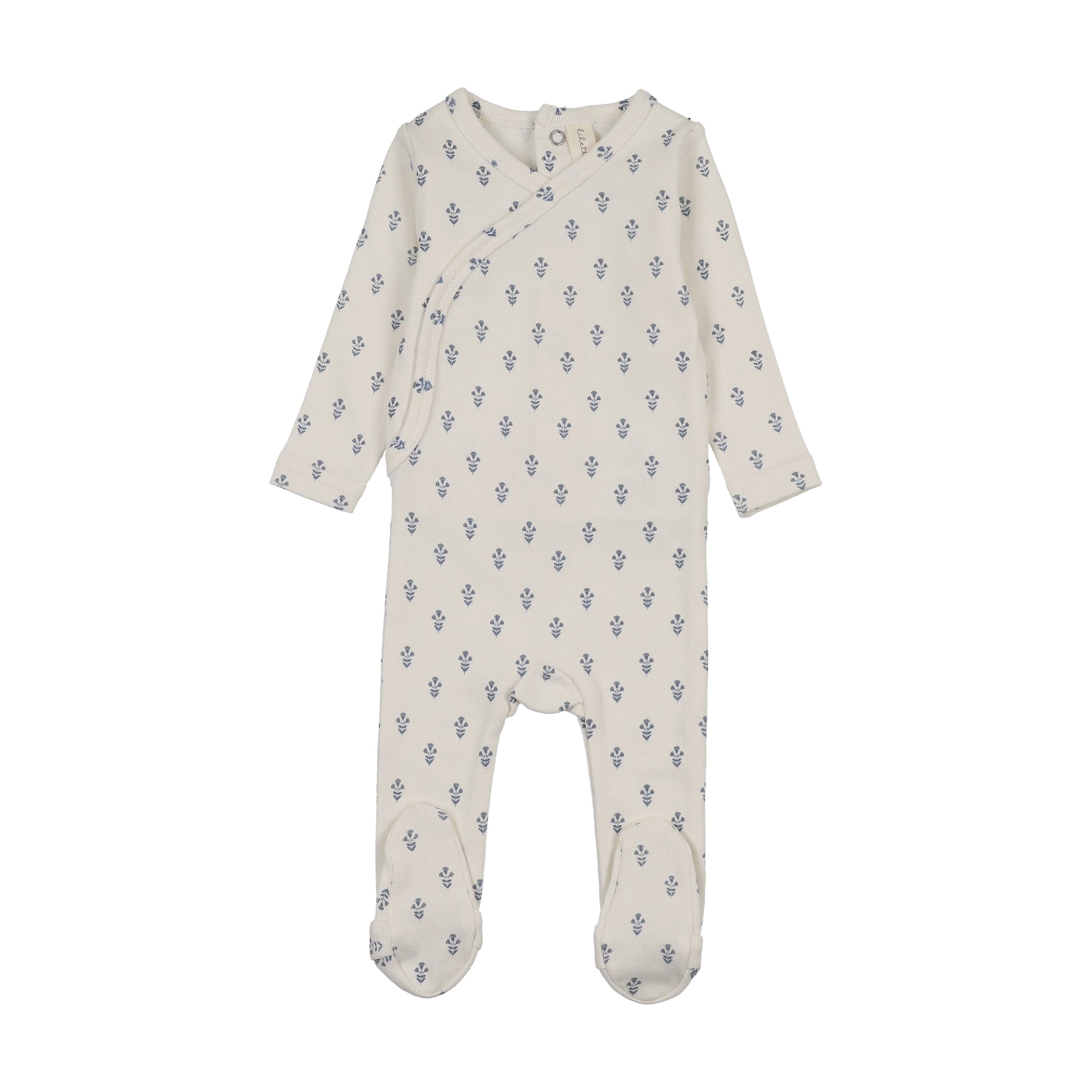 Marigold footie-cream/blue