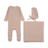 Cherry blossom layette set-pale pink