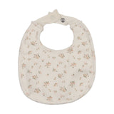 Garden cluster bib-cream/pink