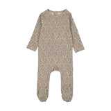Sweet liberty print footie-pink