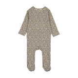 Sweet liberty print footie-blue