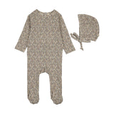 Sweet liberty print footie set-blue
